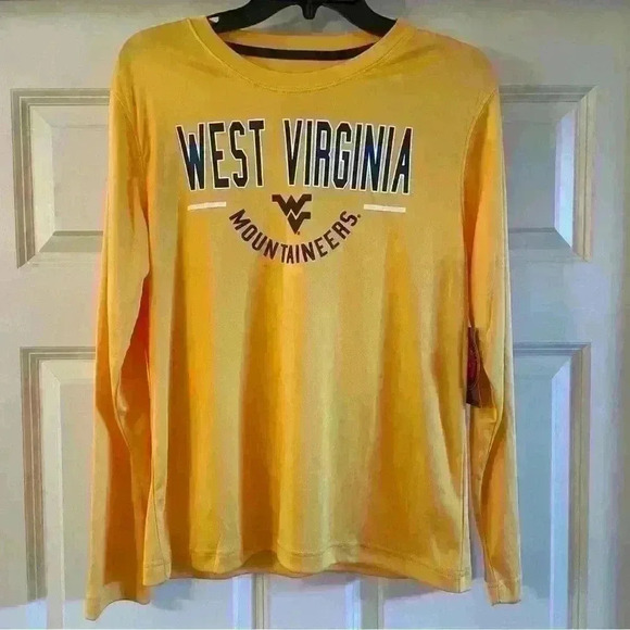 West Virginia Mountaineers NWT Colosseum Youth Large 16-18 Long SleeveTe… - Picture 1 of 11